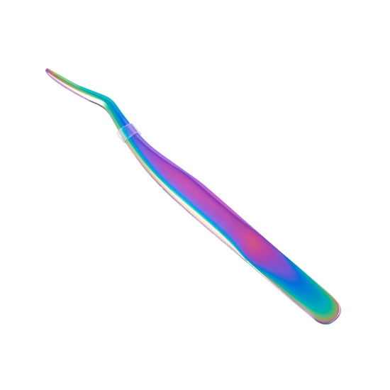 eyelash tweezer in rainbow color